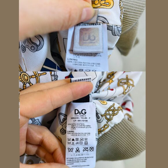 D&G Women's Tan Suede Bomber Style Jacket - Women Italian Size 44 - Picture 14 of 16